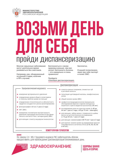 Лучший способ позаботиться о себе — пройти диспансеризацию!. Лучший способ позаботиться о себе — пройти диспансеризацию!.